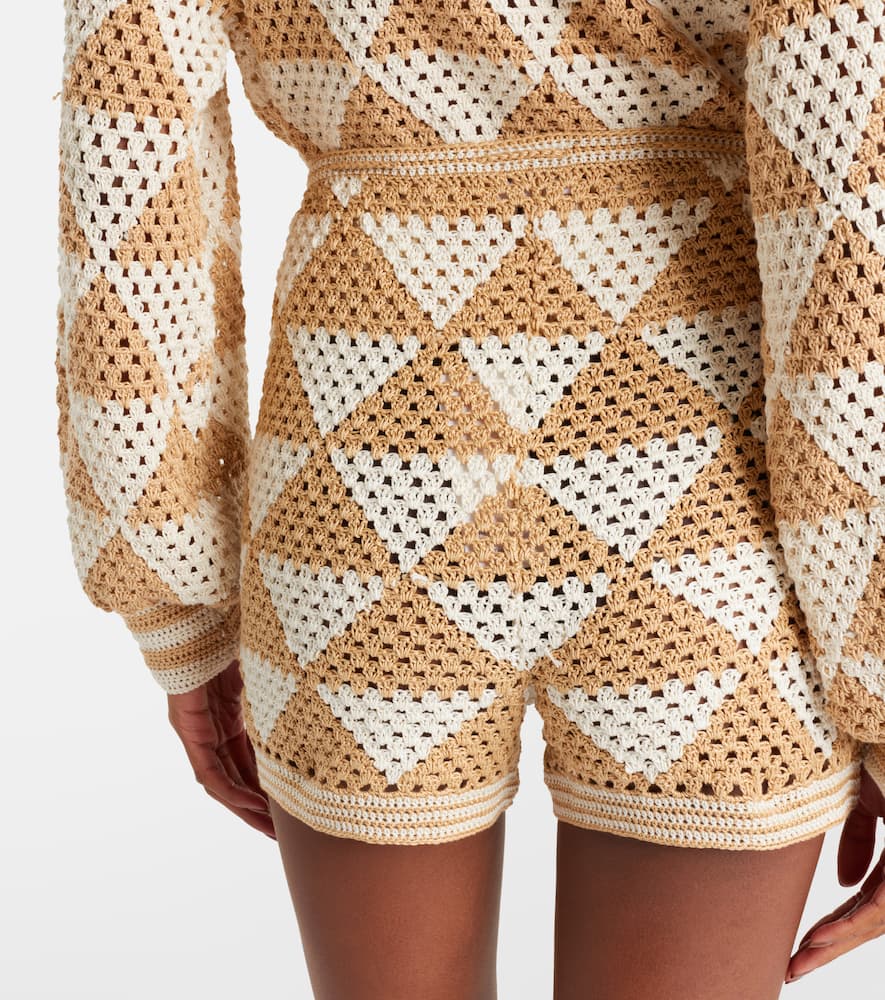 Maija crochet cotton shorts