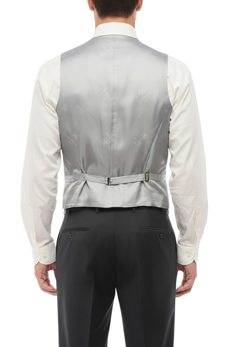 Light Grey Solid Waistcoat