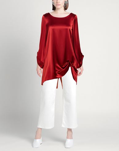 Woman Top Red Size 8 Triacetate
