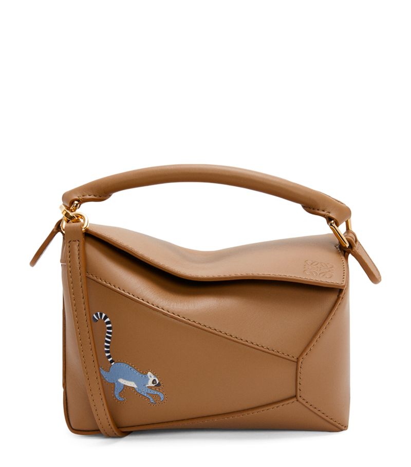 X Suna Fujita Mini Puzzle Edge Top-Handle Bag