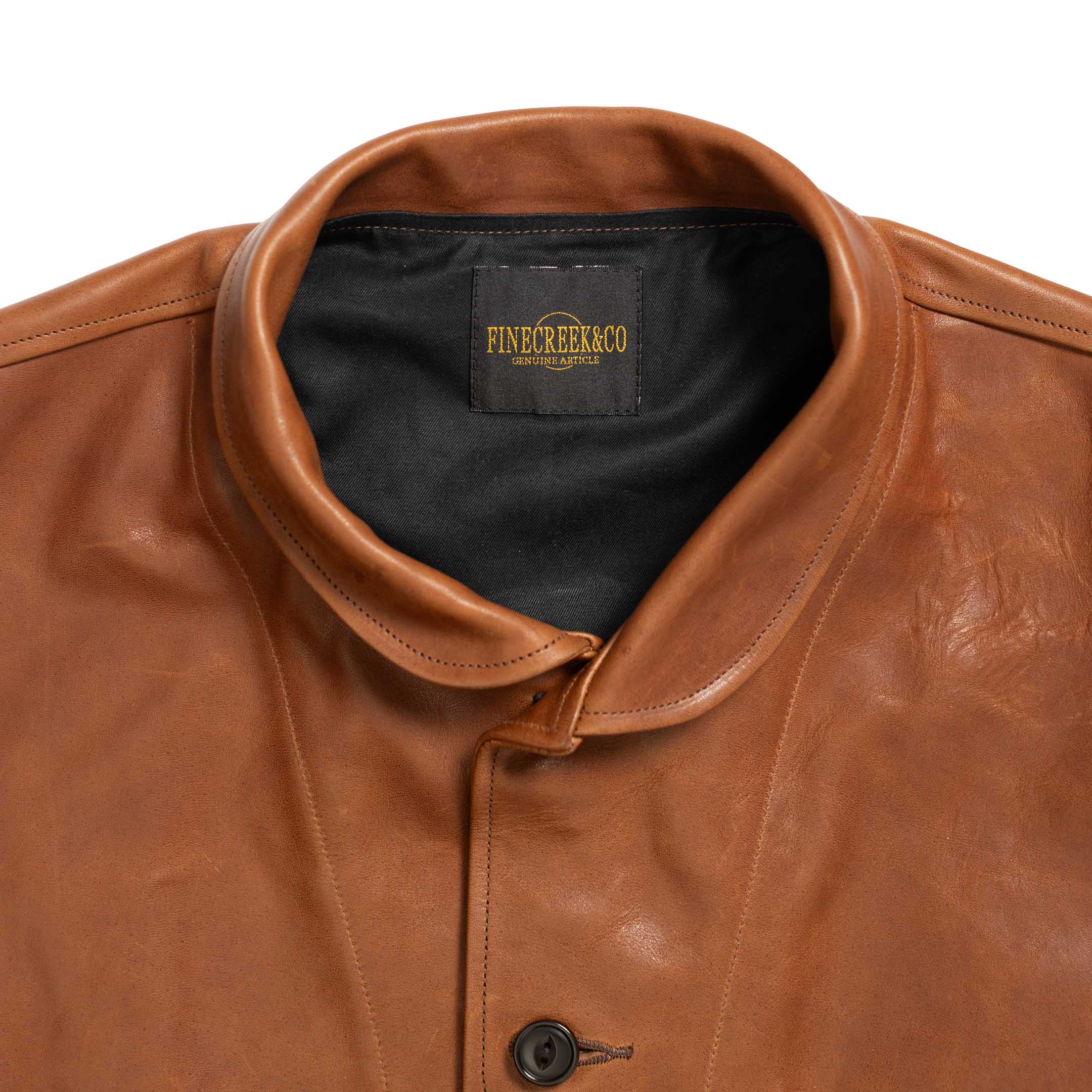 S 'Joseph' Horsehide Leather Jacket Brown