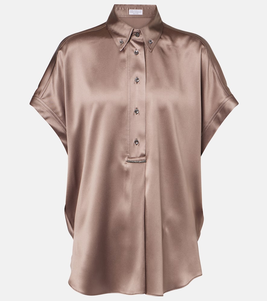 Silk-blend shirt