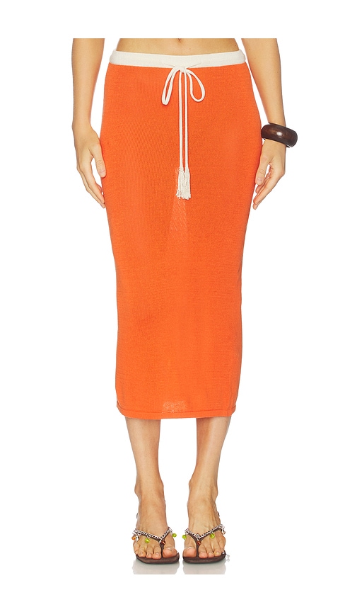 Leslie Amon Noelle Skirt Orange in Orange. - S also in XS, M