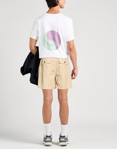 Man Shorts & Bermuda Shorts Sand Size 28 Cotton