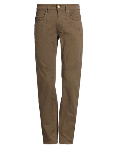 Man Pants Khaki Size 30 Cotton, Elastane