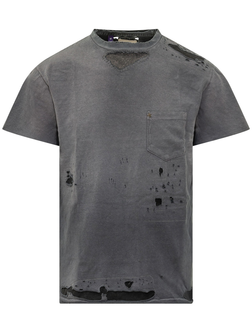Distressed Crew Neck T-Shirt