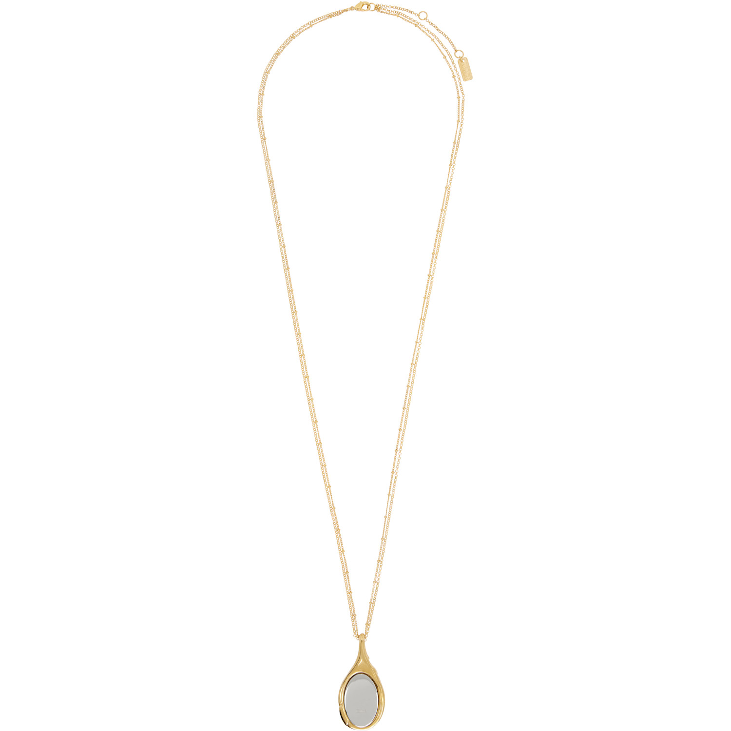 Mirrored Pendant Necklace