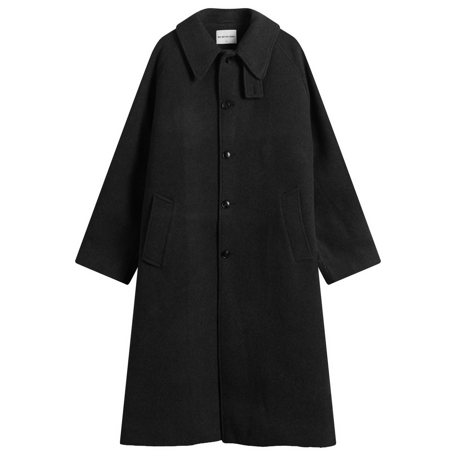 Men's Wool Car Coat Charcoal