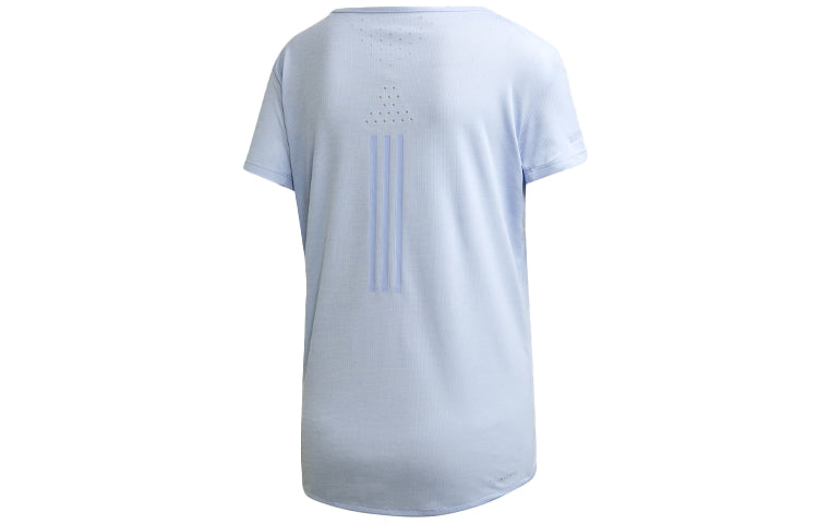 (WMNS) Training Sports Round-neck Short-sleeve Tee Blue