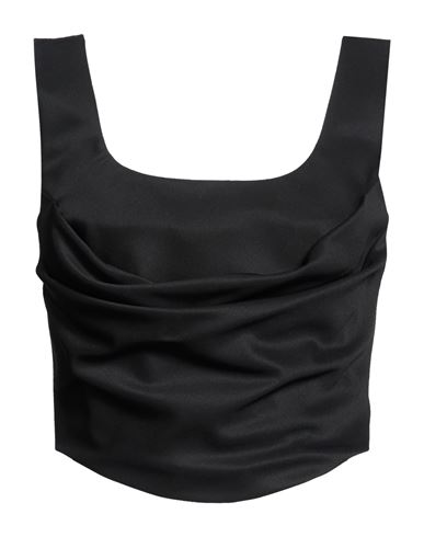 Woman Top Black Size 6 Virgin Wool