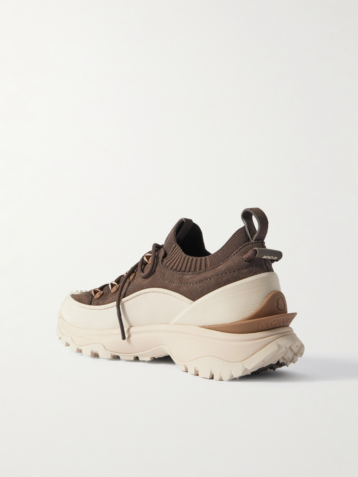 Trailgrip Lite3 Rubber-trimmed Suede Sneakers - Brown