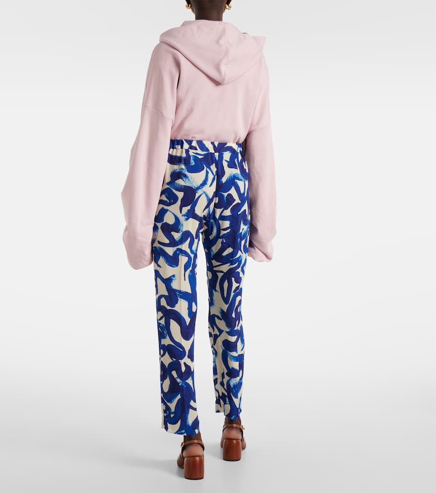 Printed slim pants