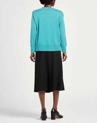 Woman Sweater Azure Size S Merino Wool