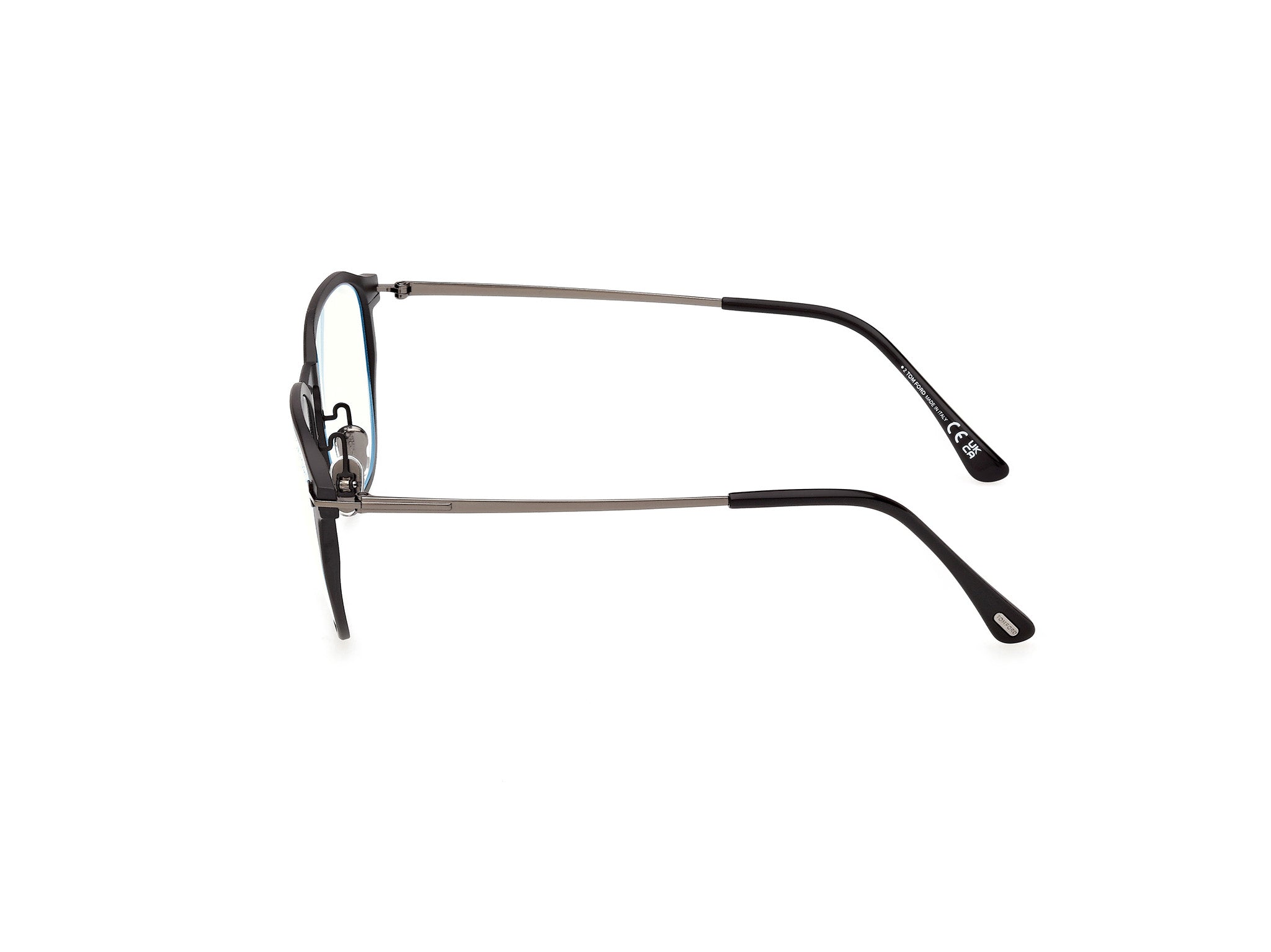TOM FORD Man TOM FORD FT6087-B 005 Optical frames Metal Black Squared Norma