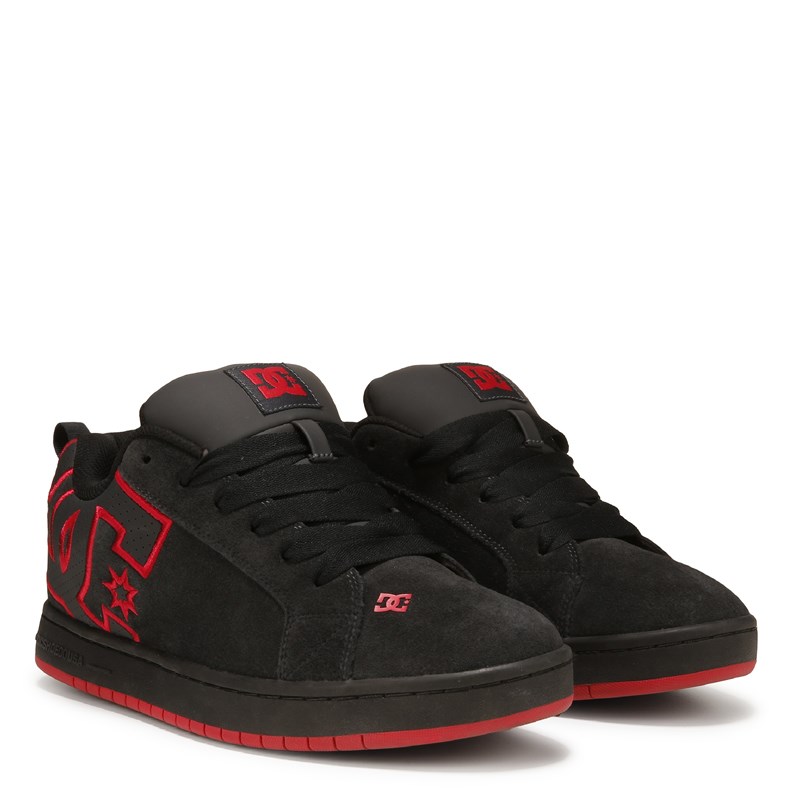 Men's Court Graffik Skate Shoes (Black/Red)