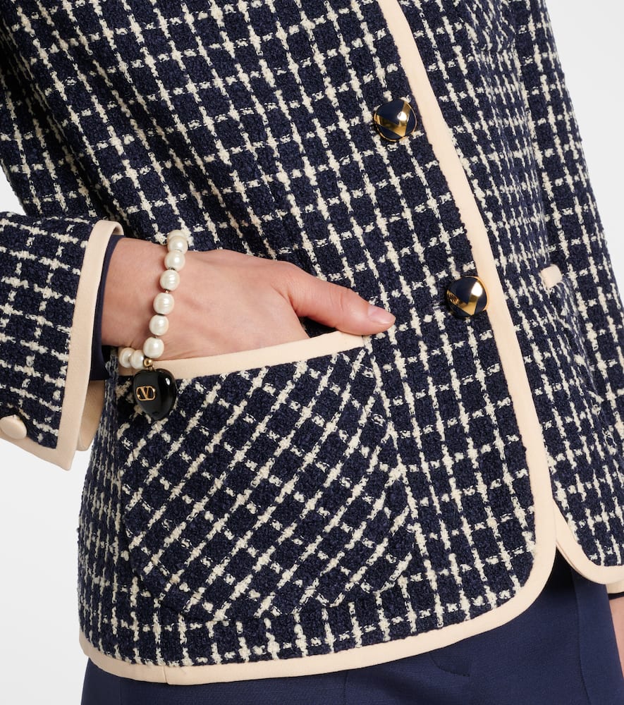 Wool and cotton-blend bouclé jacket