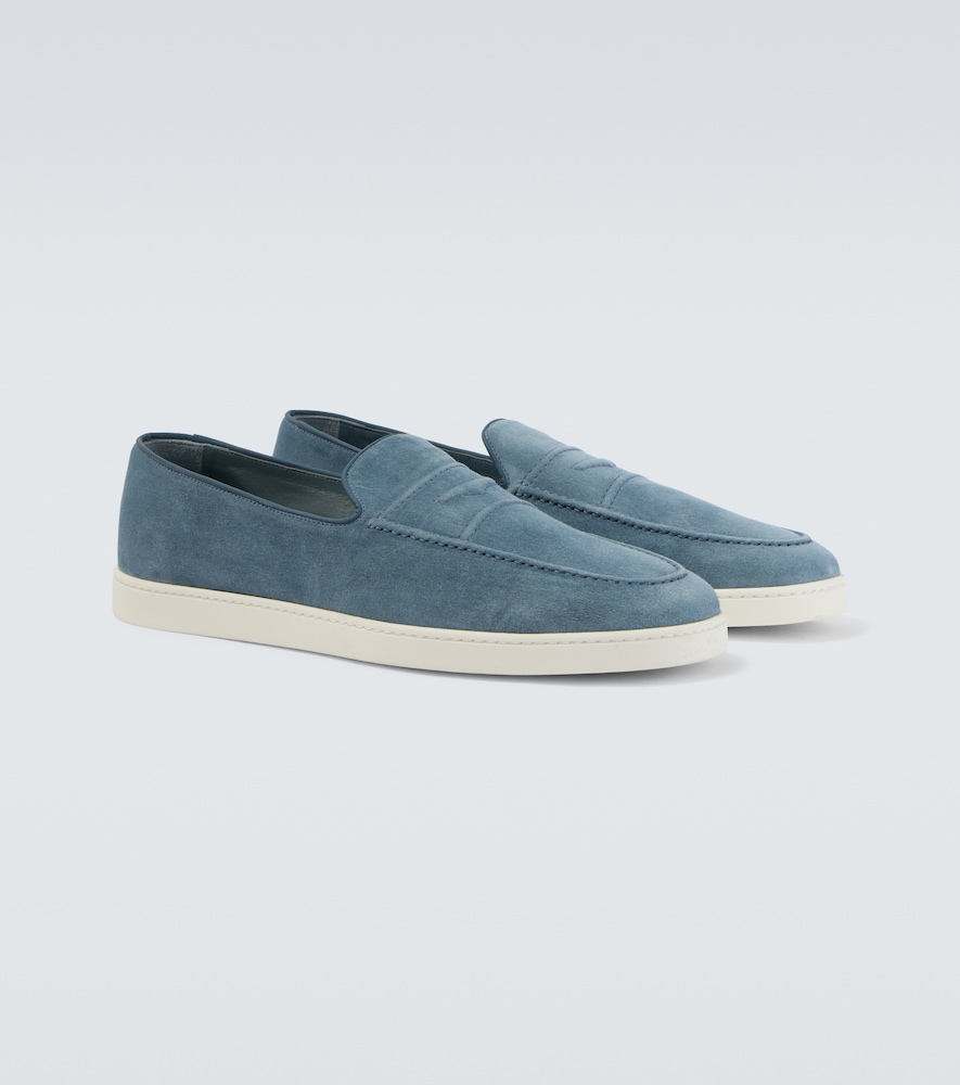 Pebbles suede penny loafers