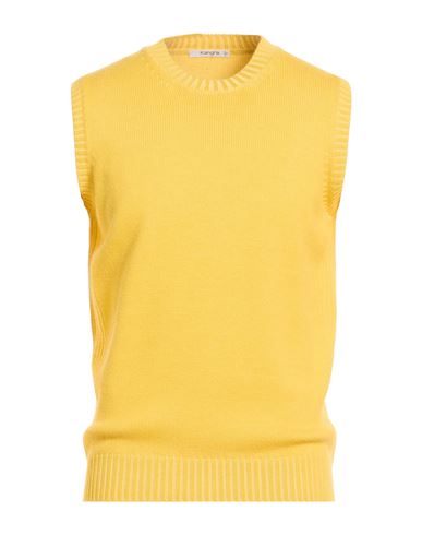 Man Sweater Yellow Size 40 Wool