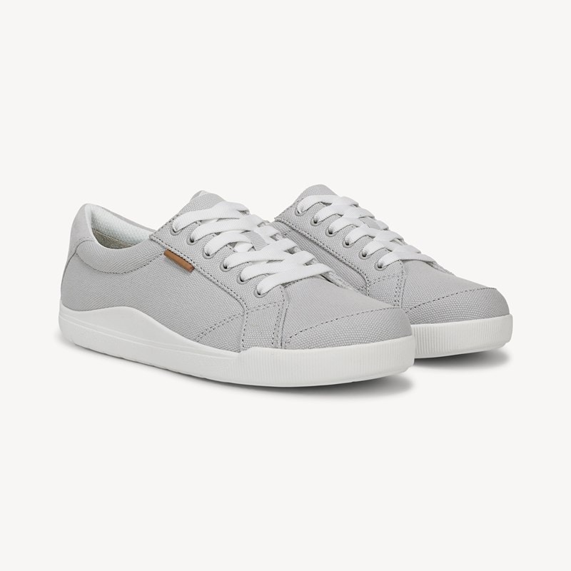 Women's Be Bright Sneaker Shoes Vapor Grey Fabric DRSCH Leather
