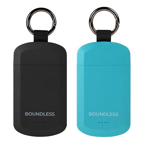 Boundless 3kmAh ChargeFOB Power Bank 2-pack with Keychain and Light