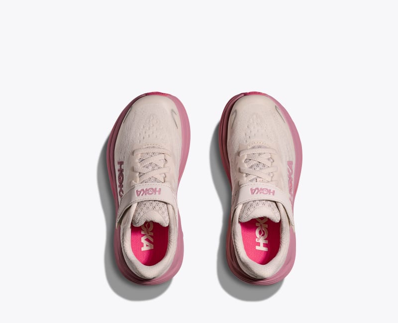 HOKA Clifton 10 Shoes in Rose Cream/Dried Rose