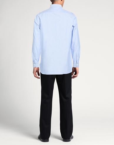Man Shirt Light blue Size 16 Cotton