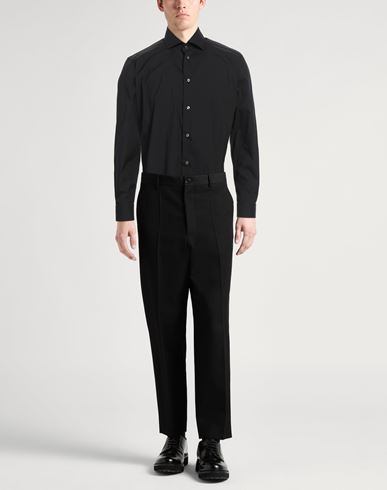 Man Shirt Black Size 15 ¾ Cotton, Polyamide, Elastane