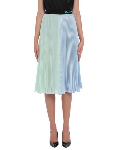 Woman Midi skirt Sky blue Size 4 Polyester