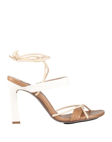 Woman Sandals Camel Size 10 Leather