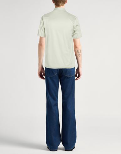 Man Polo shirt Sage green Size 38 Mako Cotton