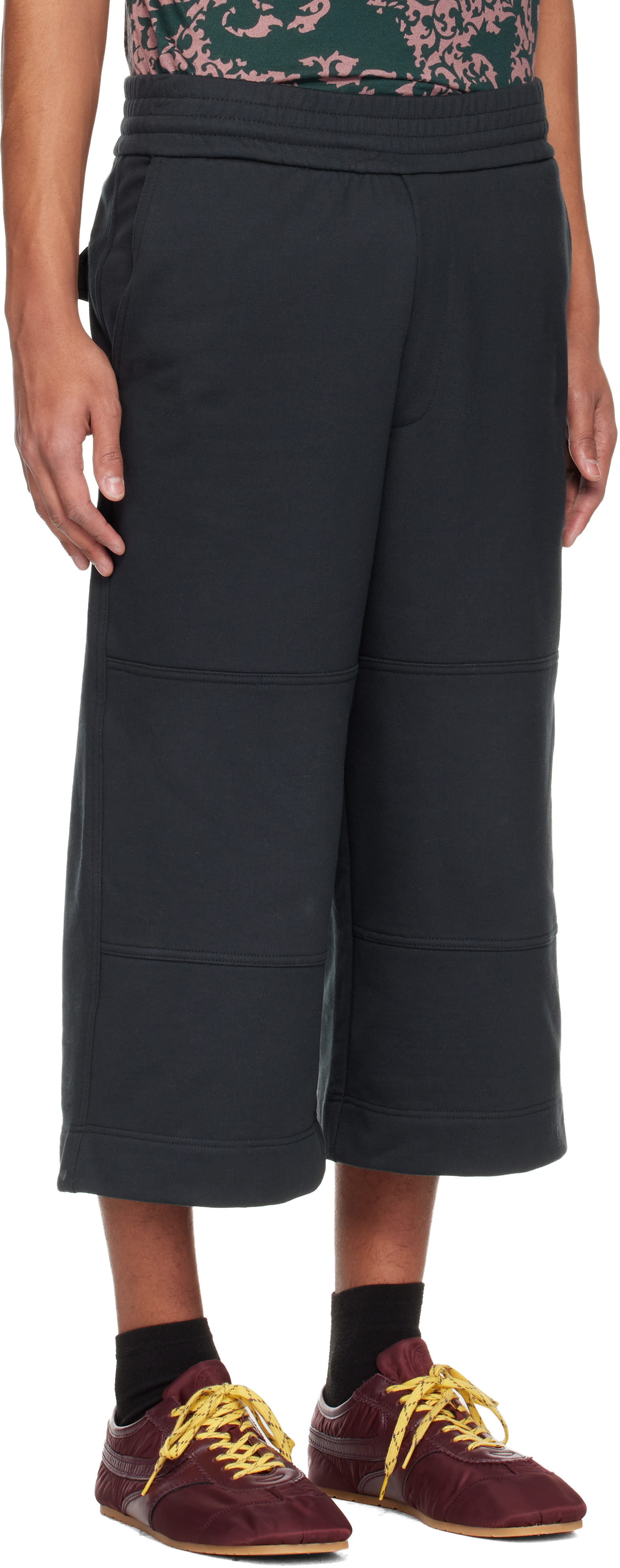 Black Loose Cotton Shorts