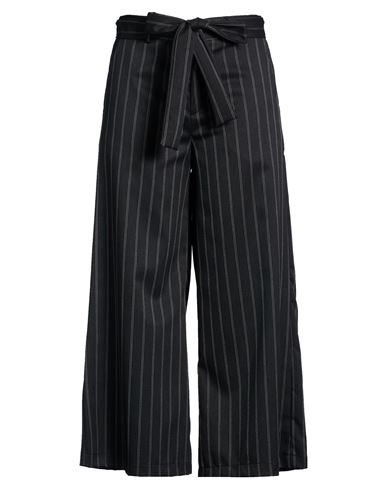 Woman Pants Black Size M Polyester, Elastane, Viscose