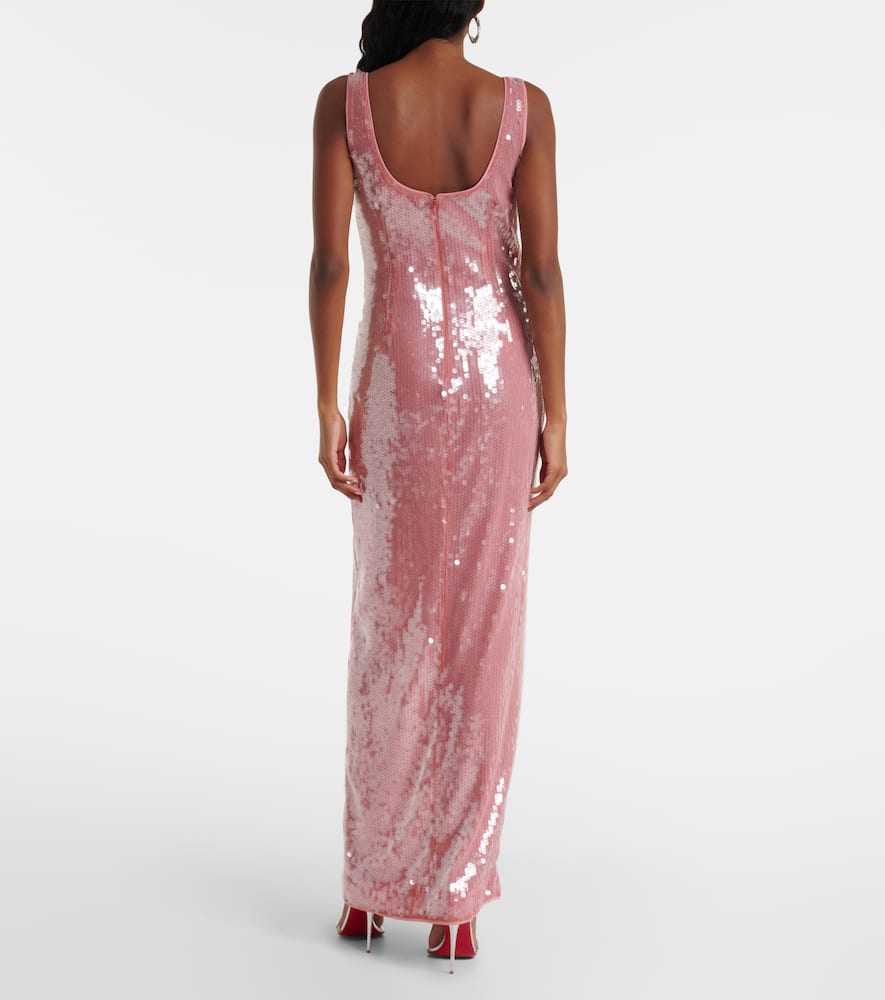 Staud Le Sable sequined maxi dress