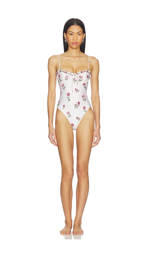 Agua by Agua Bendita Ebano Quebrada One Piece in Cream. - M also in L