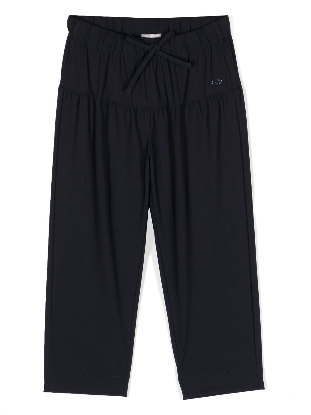 Drawstring-waist pants - Blue
