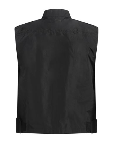 Man Vest Black Size 36 Polyester