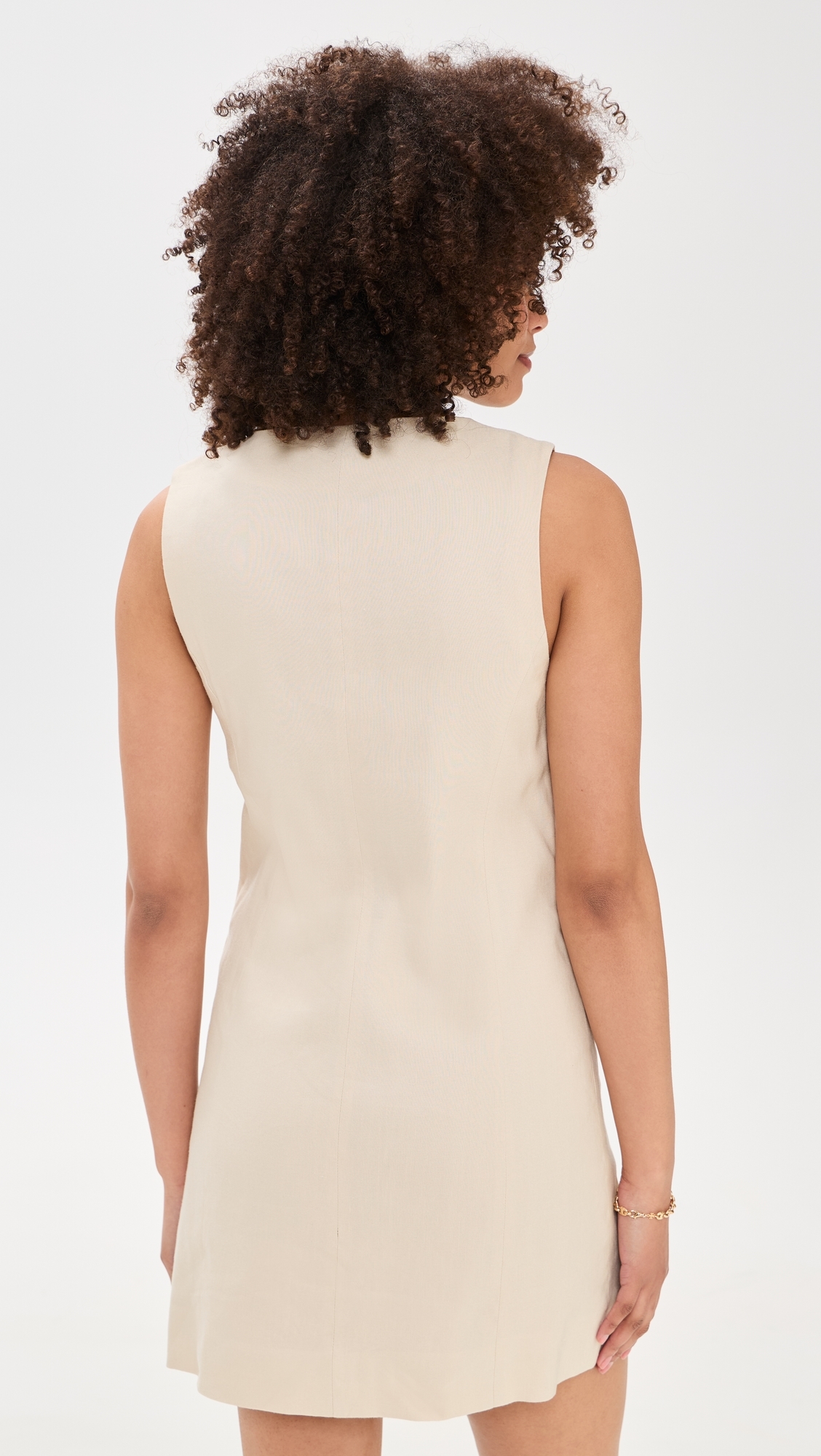 The Cece Linen Dress Light Khaki