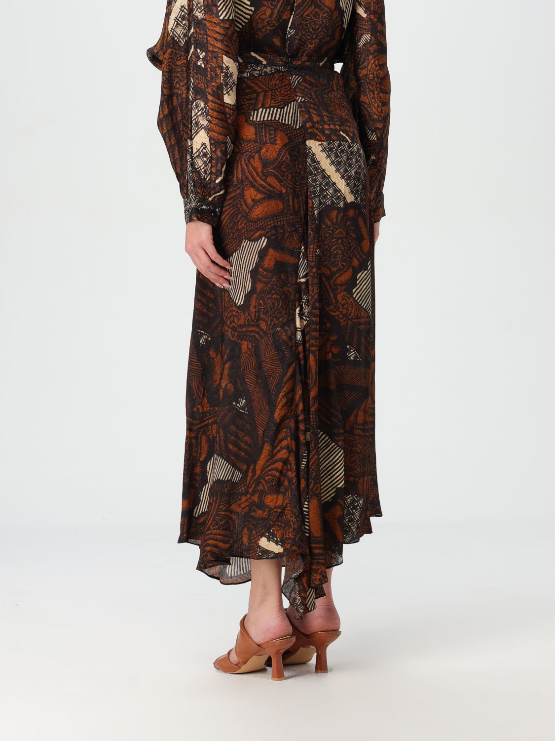 Skirt Woman color Brown