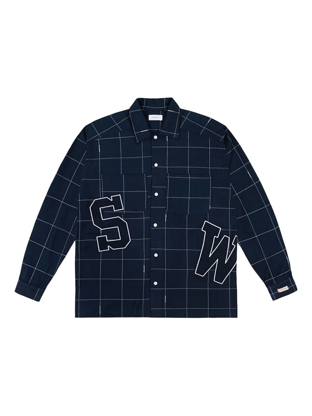 Saintwoods flannel shirt - Blue