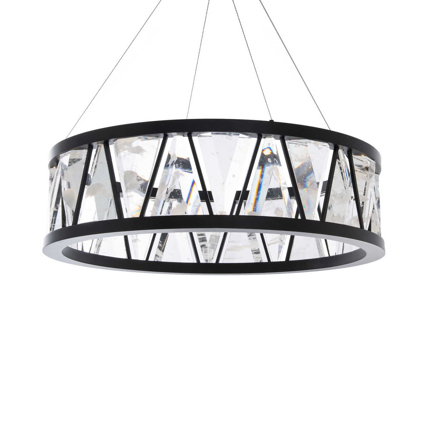 Corinth 1-Light LED Pendant in Black