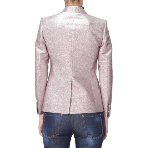 Glitter single breasted blazer