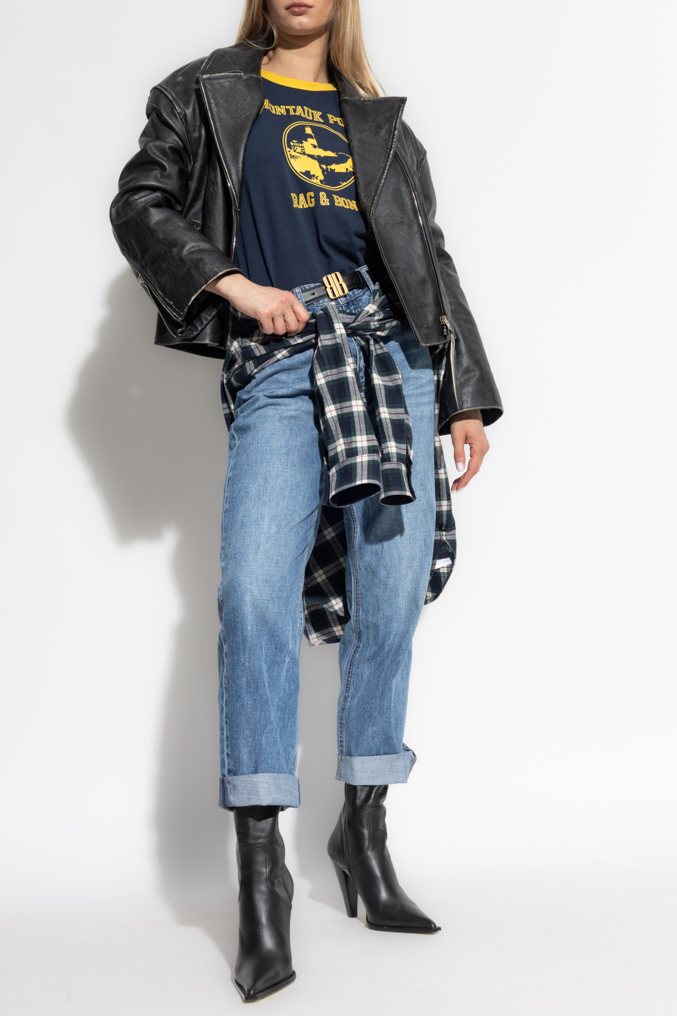 Jeans With A 'vintage' Effect, Women's, Blue