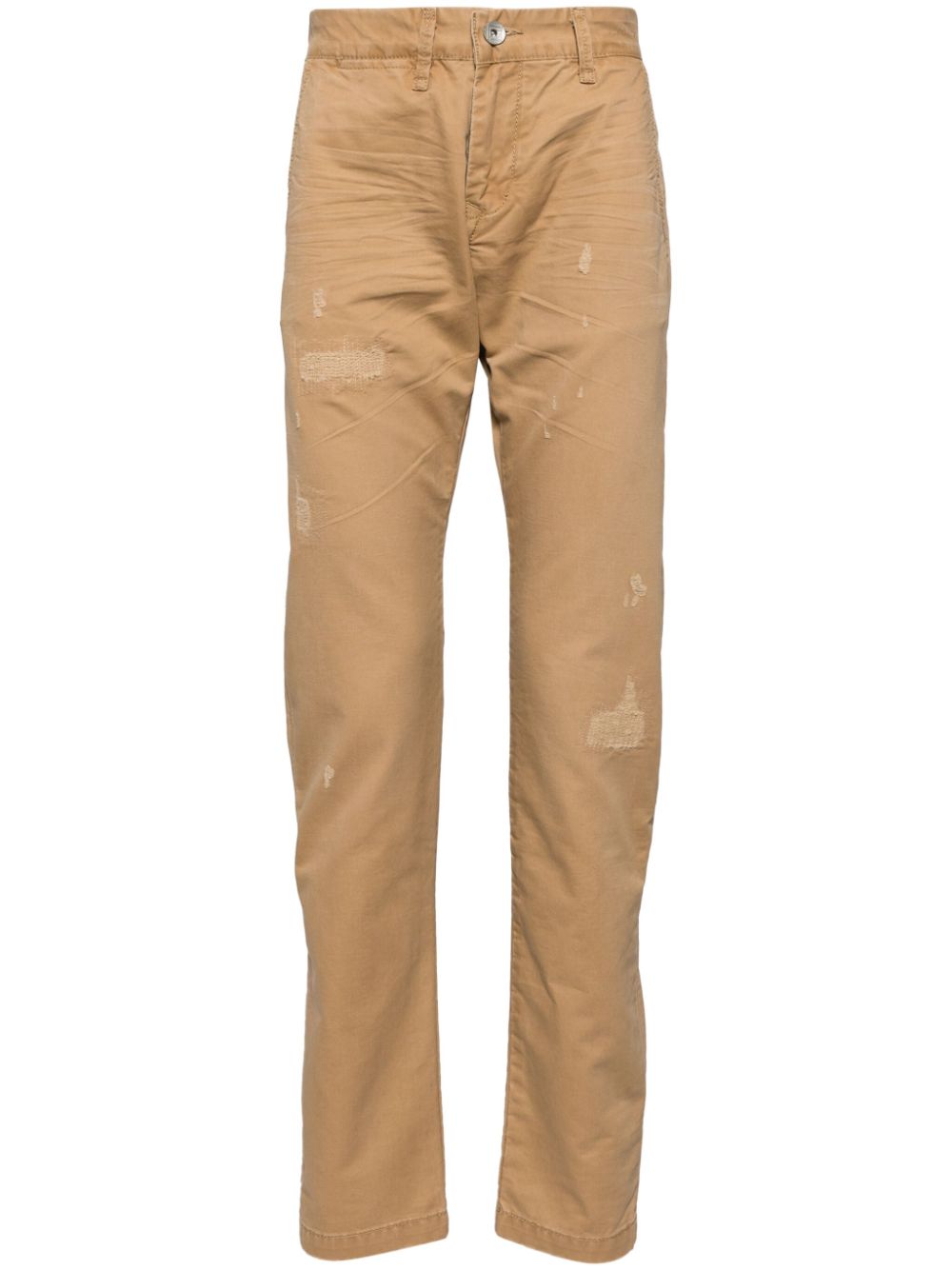 The Edward cotton straight trousers - Neutrals