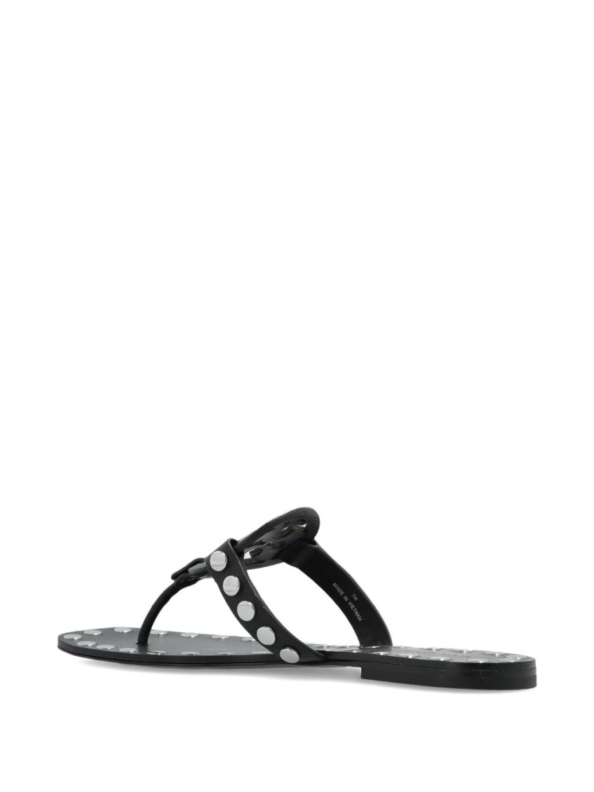 Studded Miller Leather Flat Sandals
