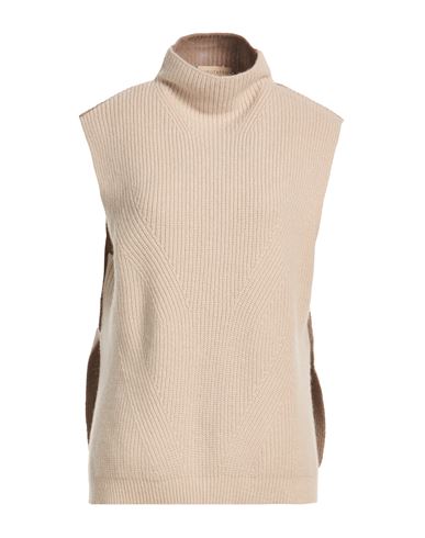 Woman Turtleneck Beige Size 4 Cashmere