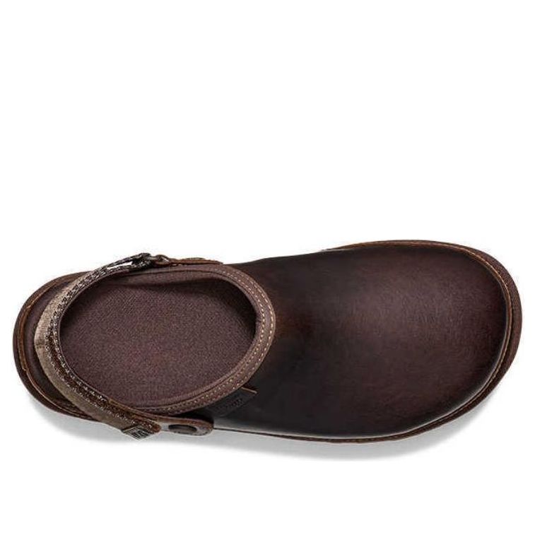 (WMNS) Goldenstar Clog Leather Regen 'Ironwood'