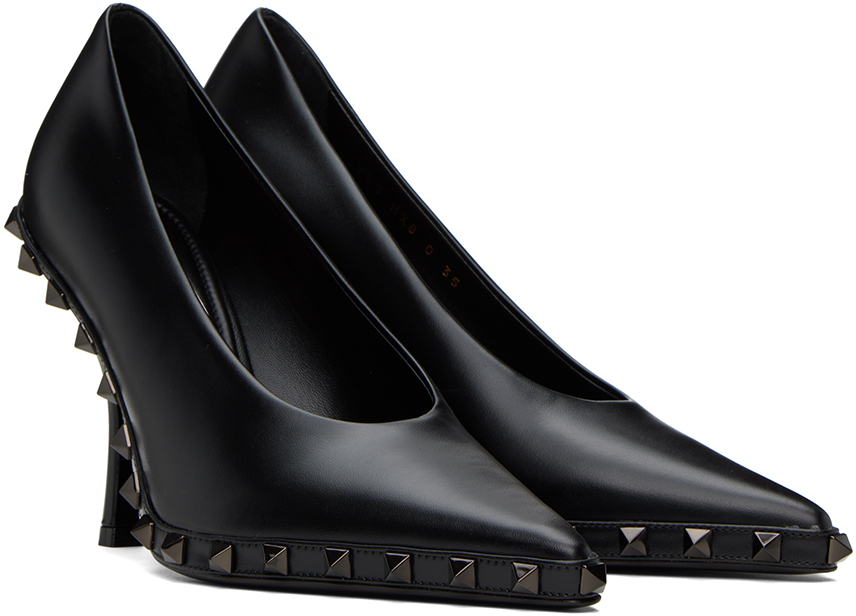 Valentino Garavani Black Rockstud Heels