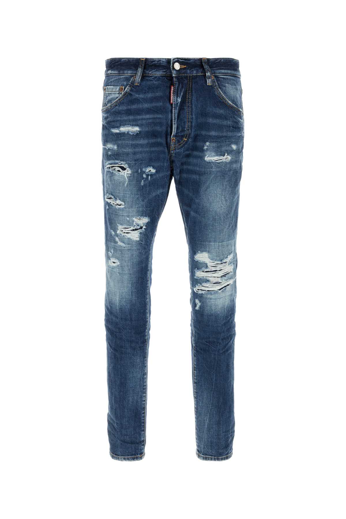 Dsquared2 - slim jeans ripped knees belt loop