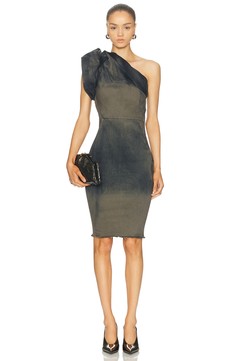 Rick Owens Twist Dress in Blue