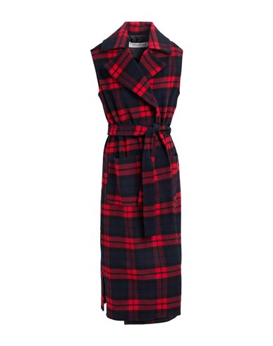 Woman Coat Red Size 10 Polyester, Cotton, Virgin Wool, Viscose